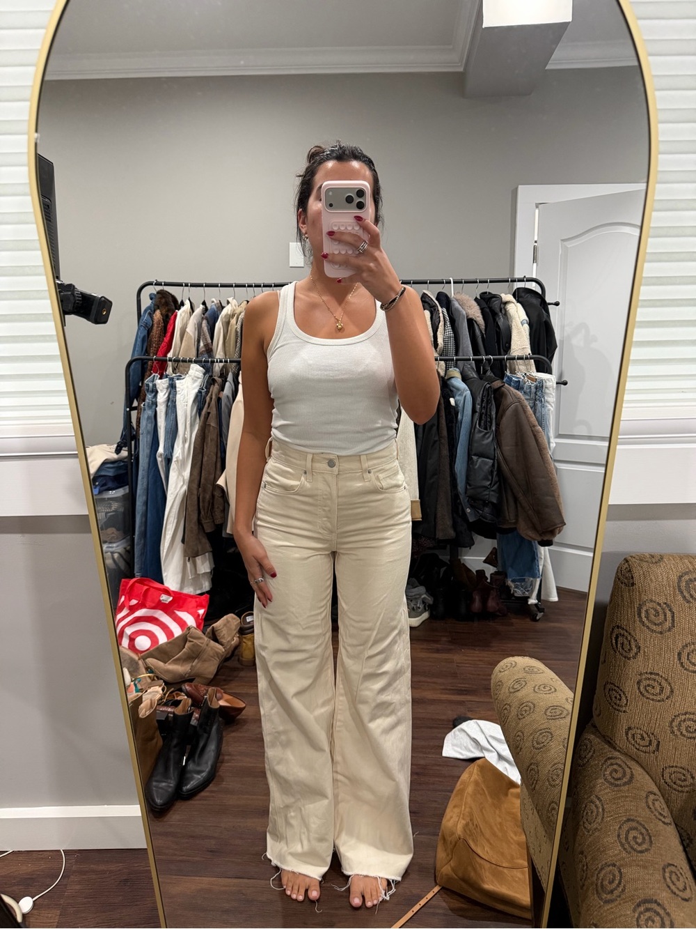 Veronica Beard Wide-Leg High-Rise Jeans
